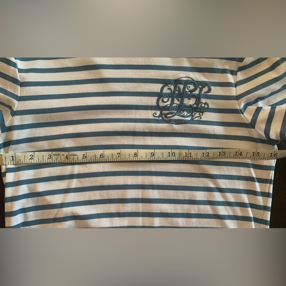 Lauren Ralph Lauren Blue Striped Top - Picture 5 of 5